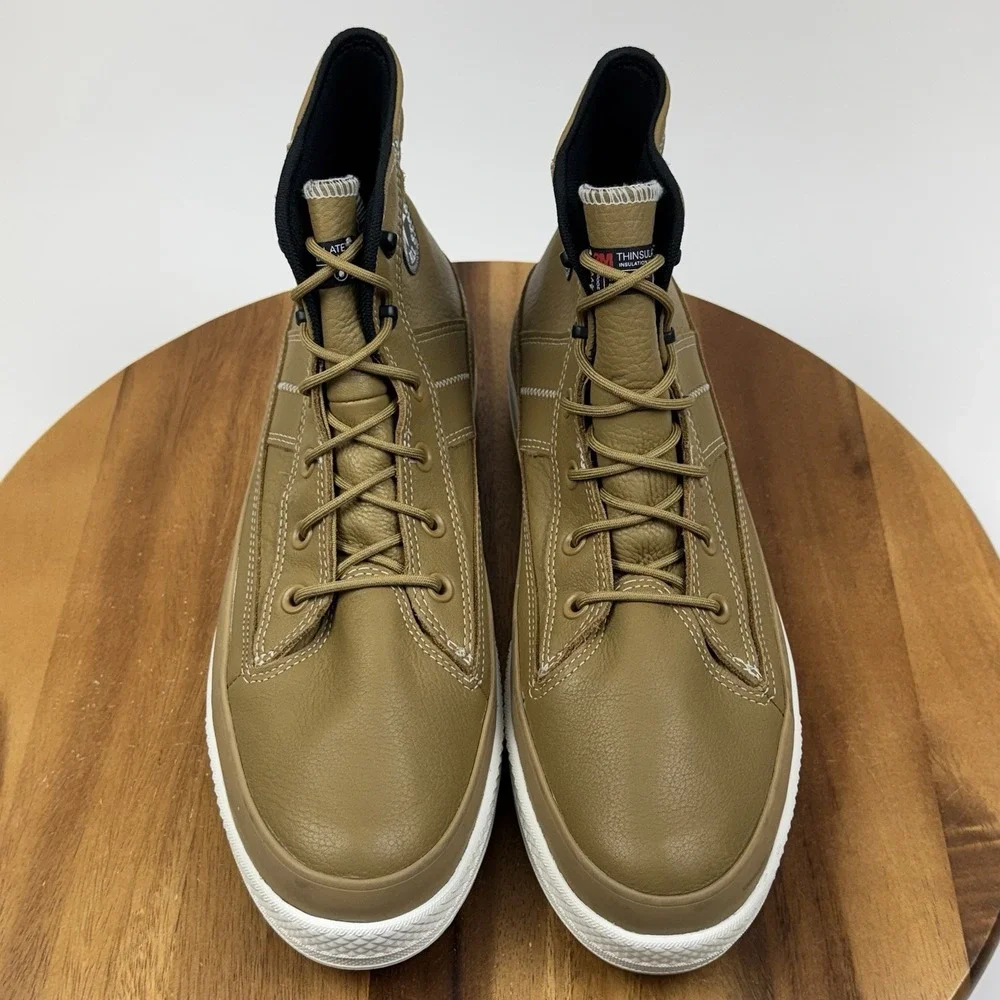 New Mens Converse CTAS Equip Toadstool Tan Leather Waterproof Sneakers Size 11 D